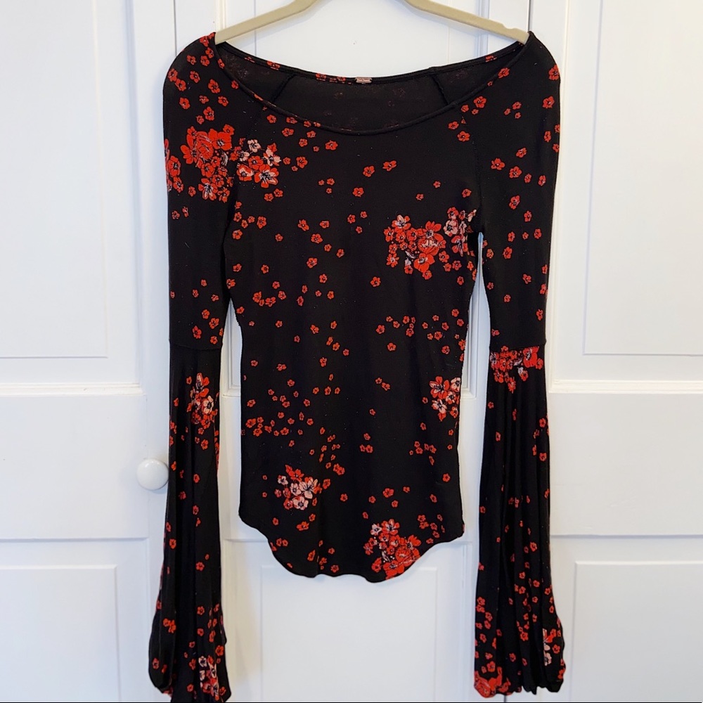 Free People Bell-Sleeved Top